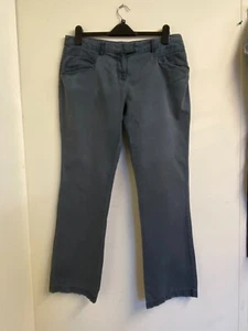 Fat Face Green Cotton Trousers Casual Front Fastening - Size 14 Reg - Great! - Picture 1 of 4