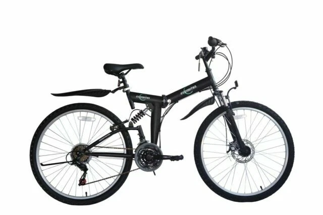 Ecosmo 26SF02BL 26 inch 21 Speeds Folding Mountain Bicycle - Black