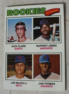 Jack Clark Lee Mazzilli Rookie 1975 Topps Baseball Card #488 Trade Card Ungraded