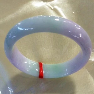 Real Natural AA high Ice purple Myanmar Jade jadeite bracelets bangle 60MM - Picture 1 of 8