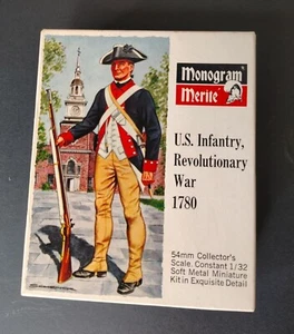 NOS Monogram Merite Metal Models 54mm 1:32 U.S. Infantry Revolutionary War 1780 - Picture 1 of 6