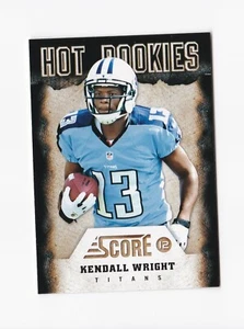2012 Score Hot Rookies #7 Kendall Wright Tennessee Titans Baylor Bears - Imagen 1 de 2