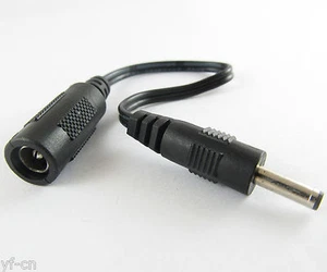 10 piezas 15 cm 3,5 x 1,35 mm macho enchufe a 5,5 x 2,1 mm hembra conector cable adaptador de corriente continua - Imagen 1 de 5