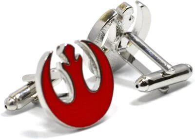 Star Wars Red/ Black Rebel Alliance, Men's Shirt Cufflinks, Tie Bar Clasp Gift - Image 1 of 4