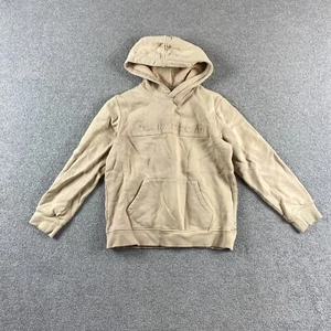 Country Road Hoodie Womens XS Beige Fleece High Neck Pullover Jumper Cottage - Picture 1 of 24
