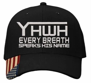 Sombrero cristiano para hombre - YHWH bordado cada aliento habla su nombre sombrero Jesús - Imagen 1 de 16