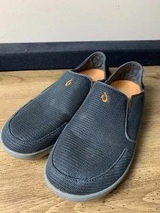 Scarpe mocassini OluKai Nohea rete slip on uomo grigie surf spiaggia hawaiana taglia 8 - Foto 1 di 10
