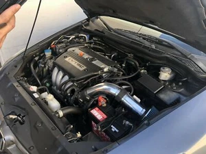 Black Blue Air Intake Kit For 2004-2007 Honda Accord 2.4L L4 Sulev DX LX EX SE - Picture 1 of 2