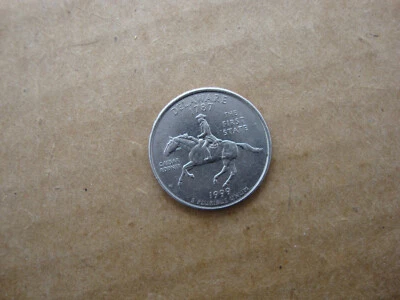 1999-P Delaware/ ERROR/RARE COLLECTABLE/COIN  REVERSE POOR SAMPING# 383 - Image 1 of 4
