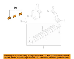 FORD OEM 08-10 F-250 Super Duty Running Board Step-Mount Bracket Nut N800538S2 - Picture 1 of 2