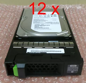 12 x Fujitsu CA07339-E013 3.5" 3TB SAS 7.2K 6G Hard Drive Eternus DX60 DX80 DX90 - Picture 1 of 1