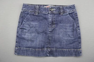 Women's 2009 Gap Denim Jean Mini Trouser Dark Wash Size 2 Zipper Fly  - Picture 1 of 4