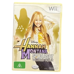 Hannah Montana Spotlight World Tour Nintendo Wii Game Manual Disney Music OOP - Picture 1 of 7
