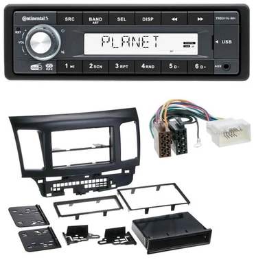 Continental MP3 AUX USB DAB 1DIN Autoradio für Mitsubishi Evo Lancer (ab 2008) - Bild 1 von 4
