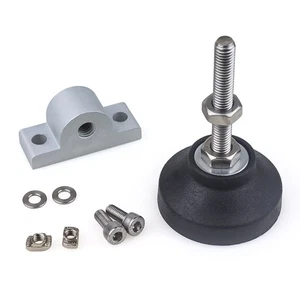 Side-fixed Adjustable Lathe Leg 20-50 Series M8-M12 Thread Type Mounting Kit - Picture 1 of 13