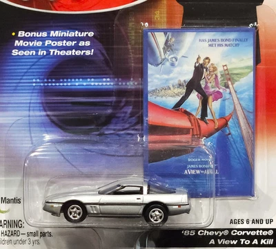 Johnny Lightning 85 Chevy Corvette James Bond 007 A View To A Kill Movie Car RRs - Image 1 of 2