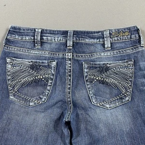 Silver Lola Jeans Womens Size 32 Blue Boot Cut Flare Leg Dark Wash Denim 32x33 - Picture 1 of 14