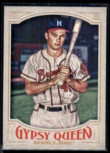 2016 Topps Gypsy Queen Eddie Mathews Milwaukee Braves #308 - Picture 1 of 2