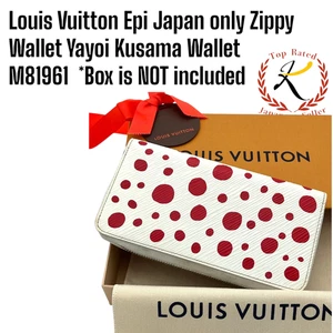 Louis Vuitton Epi Japan only LV × YK Zippy Wallet Yayoi Kusama Wallet M81961 F/J - Picture 1 of 12