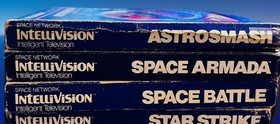 INTELLIVISION GAME LOT OF 5 TOTAL GAMES 4 CIB+ 1 CART TRON SOLAR SAILER TESTED