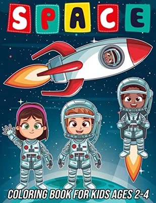 Space Coloring Book for Kids Ages 2..., Zentangle Desig - Image 1 of 2