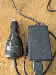 Sony PSP OEM Chargers Wall And 12v Car Travel Charger Untested - Picture 1 of 3