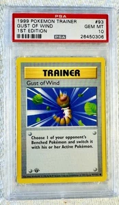 POKEMON TRAINER FOLATA DI VENTO 1° EDIZIONE BASE PSA 10 - Foto 1 di 1