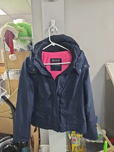 Hollister Jacket Girls Sz Large All Weather Winter Coat Fleece Lined Hooded - Picture 1 of 8