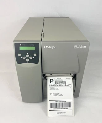 Zebra S4M Direct Thermal Barcode and Label Printer - Ethernet - S4M00-2001-0200D - Image 1 of 4
