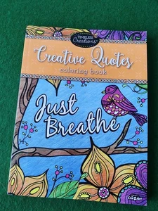 Creative Quotes Coloring Book Just Breathe - Foto 1 di 3