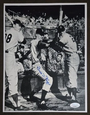 Fred Kipp Brooklyn Dodgers Signed 8.5x11 Photo JSA - Image 1 of 4