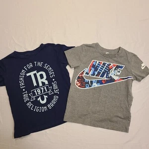 Boys Tee Shirts Lot of 2 - Nike*True Religion - Size 4 - Picture 1 of 18