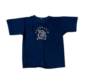 Australia koala shirt blue vintage child’s Australian size 8 embroidered - Picture 1 of 7