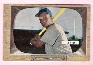 Gene Baker Chicago Cubs 1955 Bowman Card #7 - Imagen 1 de 2