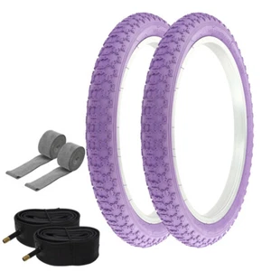 PRO+ HIGH PERFORMANCE BICYCLE BMX TIRE 18" X 2.125 PURPLE COMP III 6PC SET - Picture 1 of 1