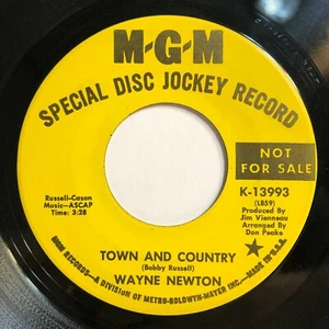 Wayne Newton 45 Town & Country, Silence Says 1960s pop Promo Vinyl Record VG++ - Picture 1 of 5