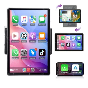 Radio Coche 2 Din Android 13 Giratorio 10.1'' Carplay GPS WIFI Pantalla Táctil Estéreo - Imagen 1 de 15