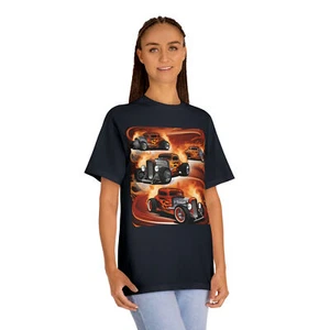 Flaming Hotrod Collage Unisex klassisches T-Shirt - Bild 1 von 5