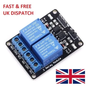 5V 2-Channel Relay Board Module for Arduino Raspberry Pi ARM AVR DSP PIC - Picture 1 of 1