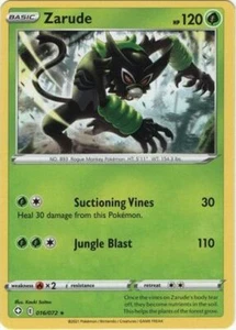 Pokemon Shining Fates Zarude Rare 016/072 - Picture 1 of 1