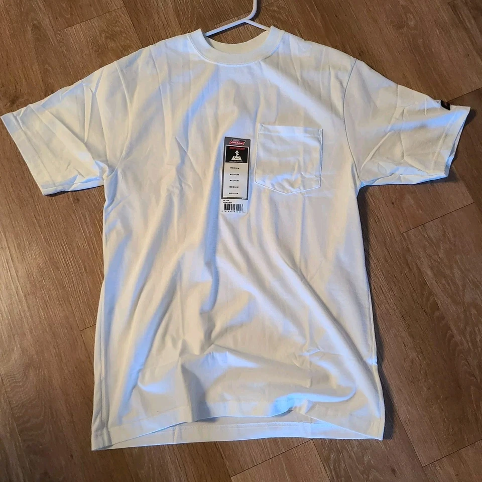 Dickies Big and Tall Men's Heavy Weight Pocket Tee, 3XLT - White (2 Pack)