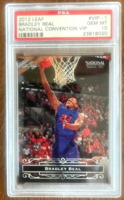 Leaf 2012, Convención Nacional VIP, #VIP-1 Bradley Beal, PSA 10 gemas como nuevo Foto 1 de 2