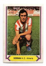 SERRAN - A. D. ALMERIA 1980-81 CHROME ESTE PANINI LEAGUE 80/81