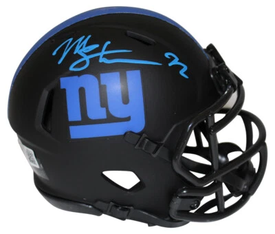 Michael Strahan Autographed New York Giants Eclipse Mini Helmet Beckett 35990 - Image 1 of 3