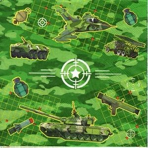 Papierhandtücher Armee Panzer Flugzeug Tank. Servietten Armee Flugzeug Panzerflugzeug - Bild 1 von 1