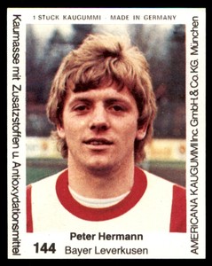 Americana Kaugummi 1979-80 Peter Hermann (Bayer Leverkusen) No. 144