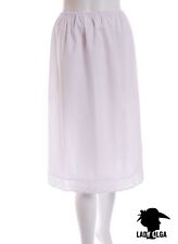 Ladies Underskirt Waist Skirt Poly/Cotton Half Slip 18"&28" Finish White & Black