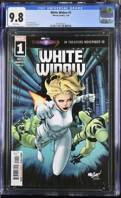 White Widow #1 CGC 9.8 David Marquez Cover A Marvel 2023 White Pages Just Graded - Image 1 of 4