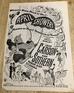Duchas de abril de 1948 Jack Carson, Ann Sothern, Robert Ald/LYSOL anuncio de colección de 2 caras - Imagen 1 de 3
