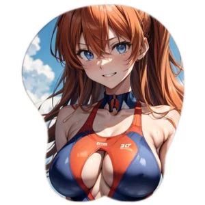 Asuka Langley Soryu Neon Genesis Evangelion Mauspad Boobs Anime ergonomisch 3D - Bild 1 von 1